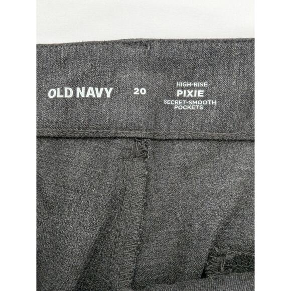 Old Navy Pixie Flare Womens Gray Flare Dress Pants Size 20 Office Career Stretch - Picture 5 of 10